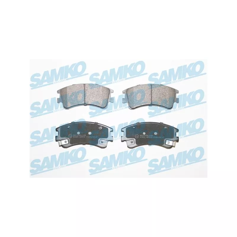 Jeu de 4 plaquettes de frein avant SAMKO 5SP878