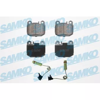 Jeu de 4 plaquettes de frein arrière SAMKO