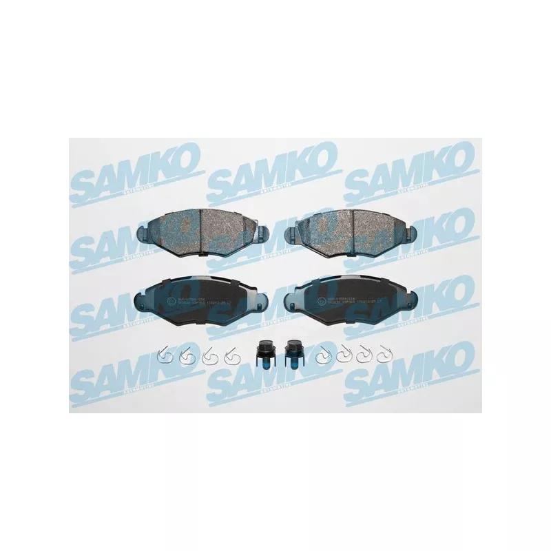 Jeu de 4 plaquettes de frein avant SAMKO 5SP903