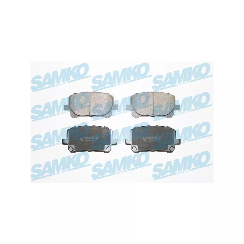 Jeu de 4 plaquettes de frein avant SAMKO 5SP904