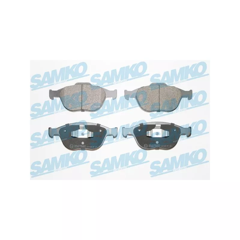 Jeu de 4 plaquettes de frein avant SAMKO 5SP906