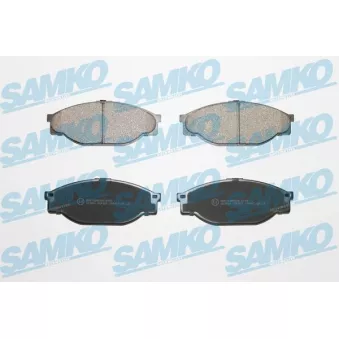 Jeu de 4 plaquettes de frein avant SAMKO