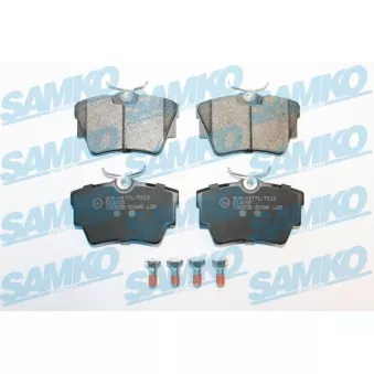 Jeu de 4 plaquettes de frein arrière SAMKO