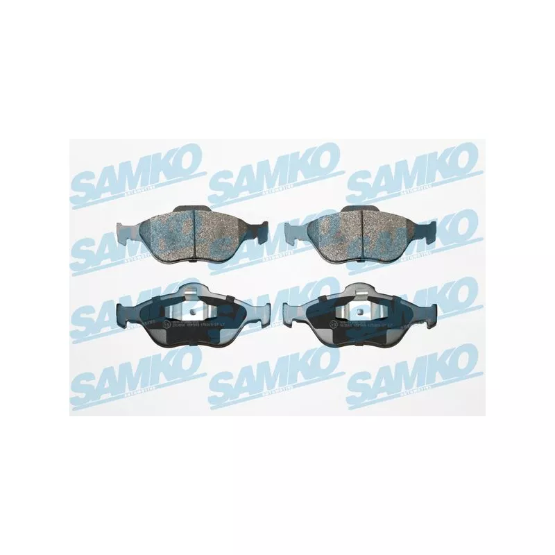 Jeu de 4 plaquettes de frein avant SAMKO 5SP949