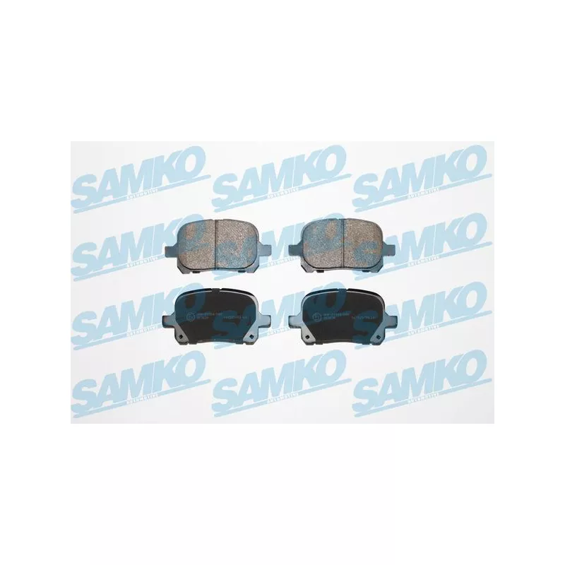 Jeu de 4 plaquettes de frein avant SAMKO 5SP953