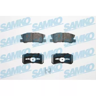Jeu de 4 plaquettes de frein arrière SAMKO