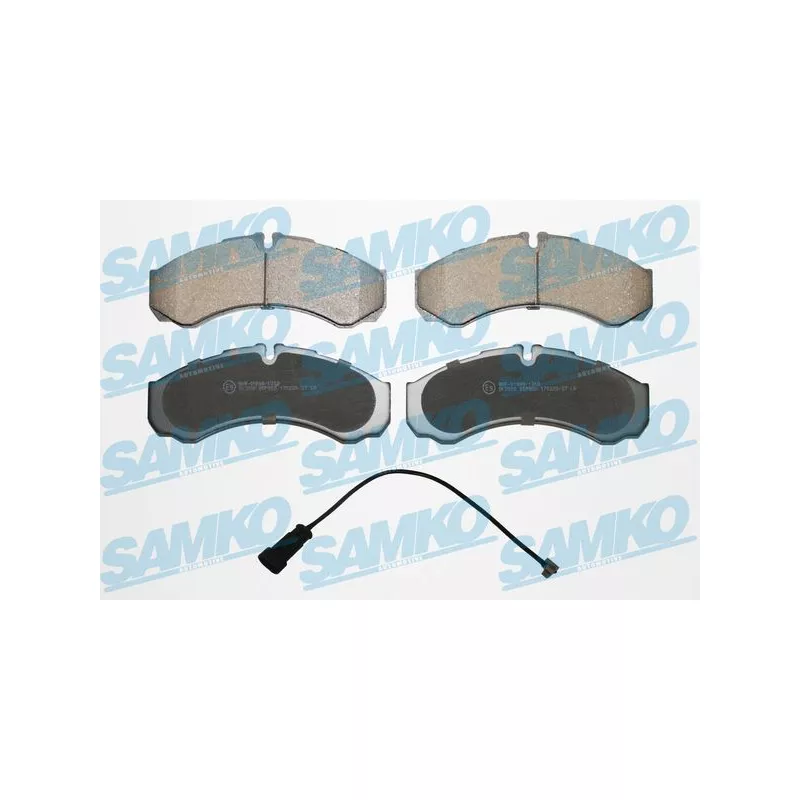 Jeu de 4 plaquettes de frein avant SAMKO 5SP955A