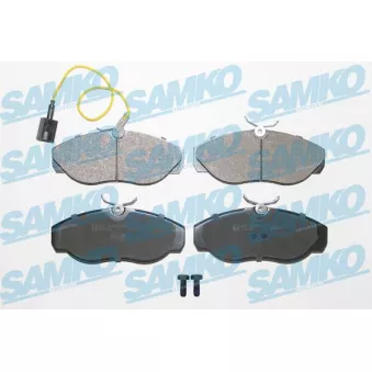 Jeu de 4 plaquettes de frein avant SAMKO