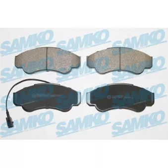 Jeu de 4 plaquettes de frein avant SAMKO