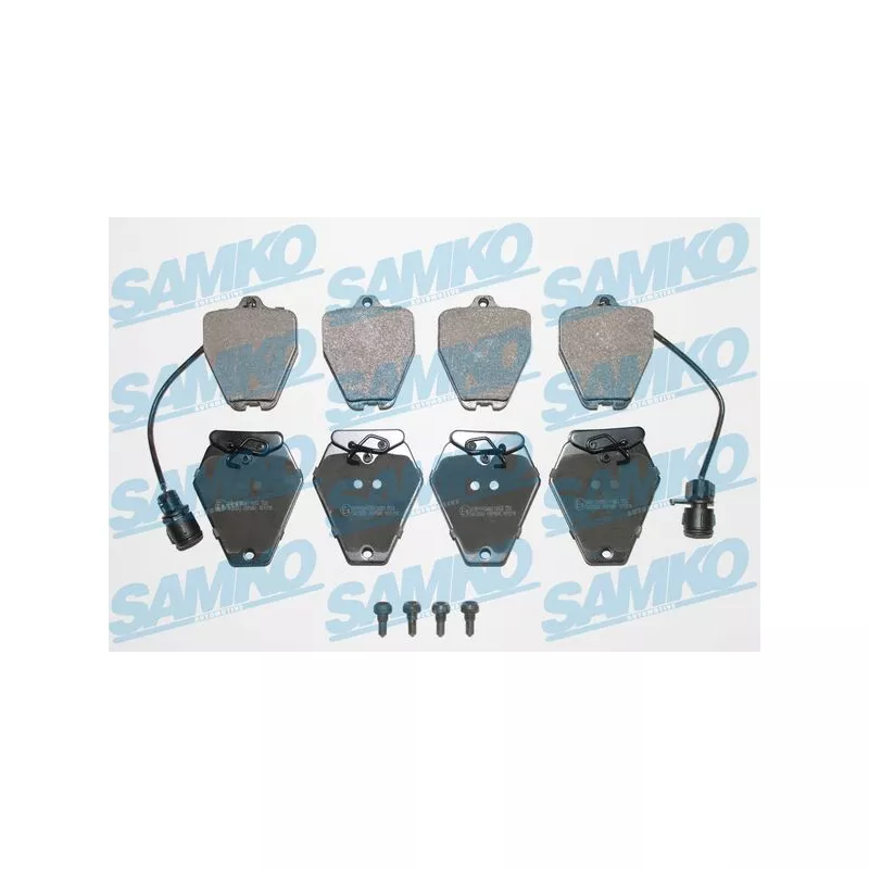 Jeu de 4 plaquettes de frein avant SAMKO 5SP981