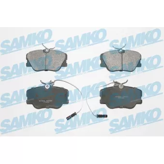 Jeu de 4 plaquettes de frein avant SAMKO