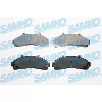 Jeu de 4 plaquettes de frein avant SAMKO
