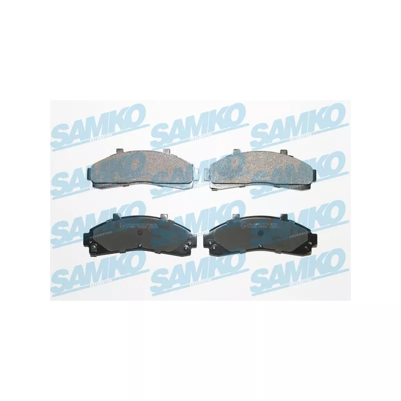 Jeu de 4 plaquettes de frein avant SAMKO 5SP989