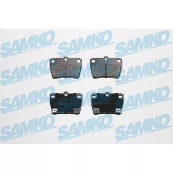 Jeu de 4 plaquettes de frein arrière SAMKO
