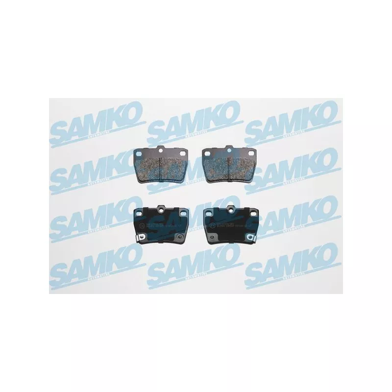 Jeu de 4 plaquettes de frein arrière SAMKO 5SP997