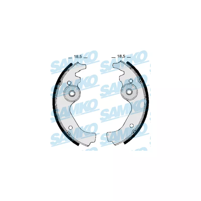 Jeu de mâchoires de frein SAMKO 80670