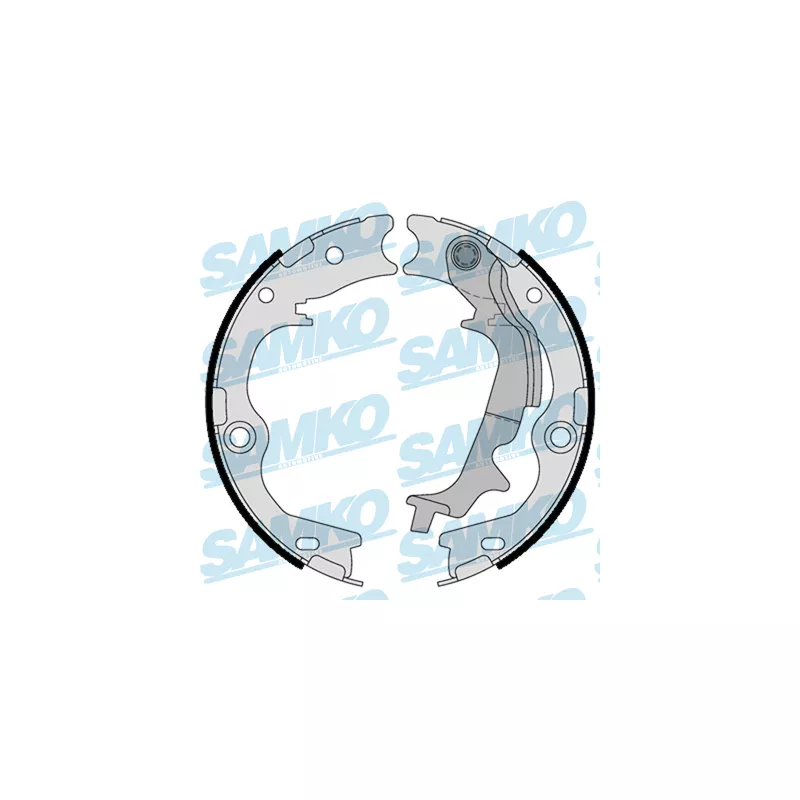 Jeu de mâchoires de frein, frein de stationnement SAMKO 81116