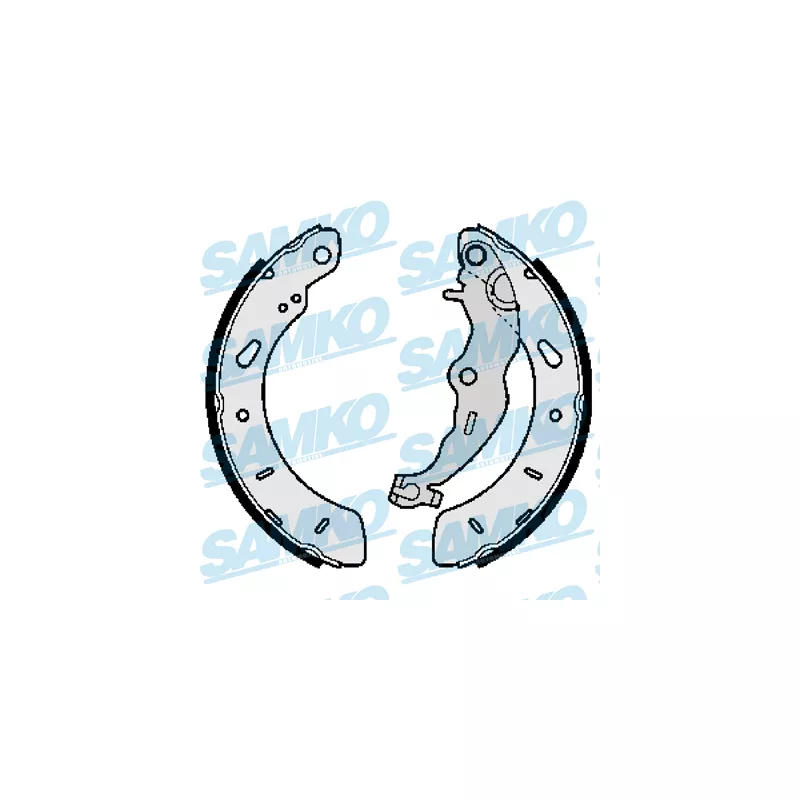 Jeu de mâchoires de frein SAMKO 81132