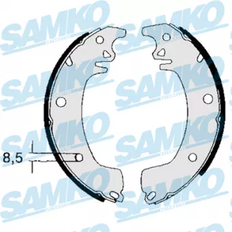 Jeu de mâchoires de frein SAMKO 83130