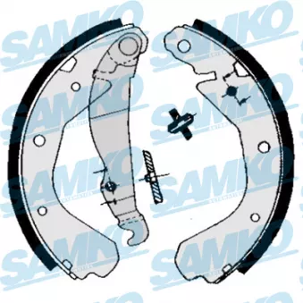Jeu de mâchoires de frein SAMKO 84660