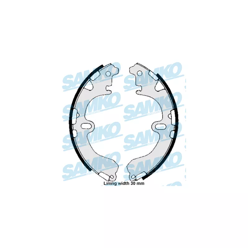 Jeu de mâchoires de frein SAMKO 85810