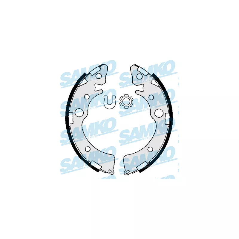 Jeu de mâchoires de frein SAMKO 86980