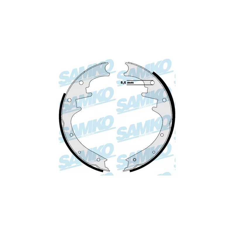 Jeu de mâchoires de frein SAMKO 87205