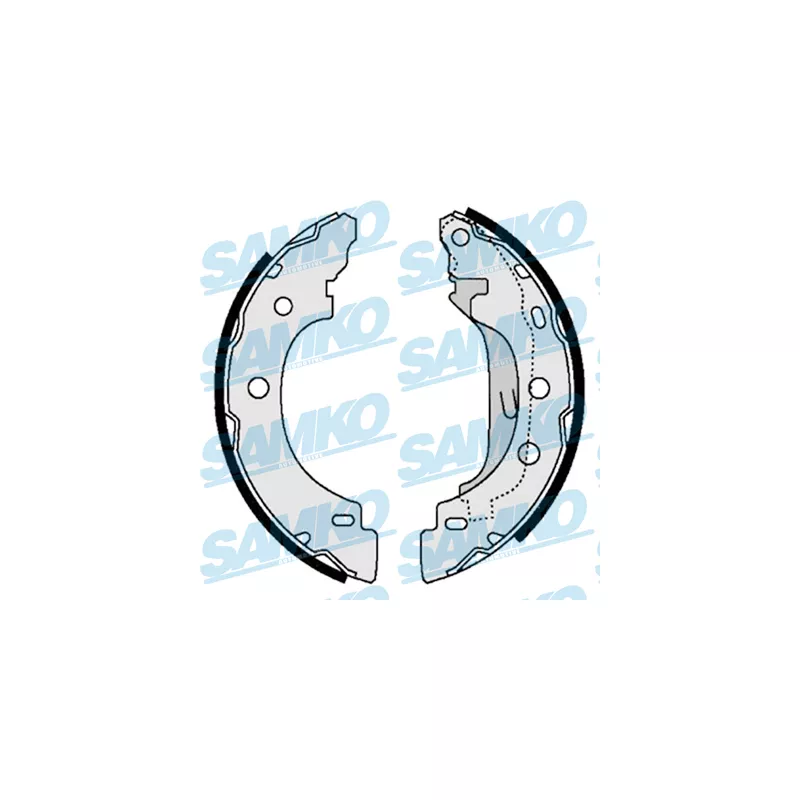 Jeu de mâchoires de frein SAMKO 87330