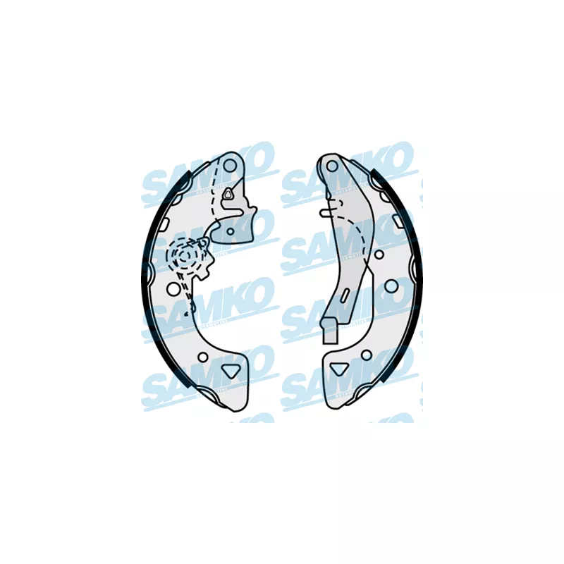 Jeu de mâchoires de frein SAMKO 87540