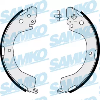 Jeu de mâchoires de frein SAMKO