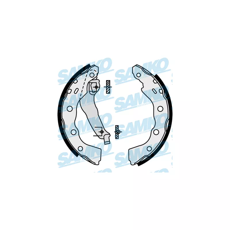 Jeu de mâchoires de frein SAMKO 87740