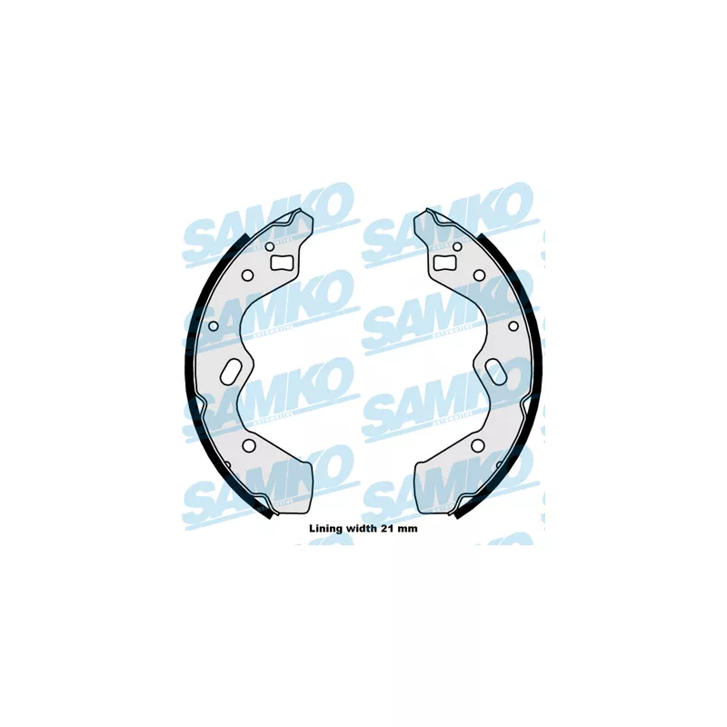 Jeu de mâchoires de frein SAMKO 88050