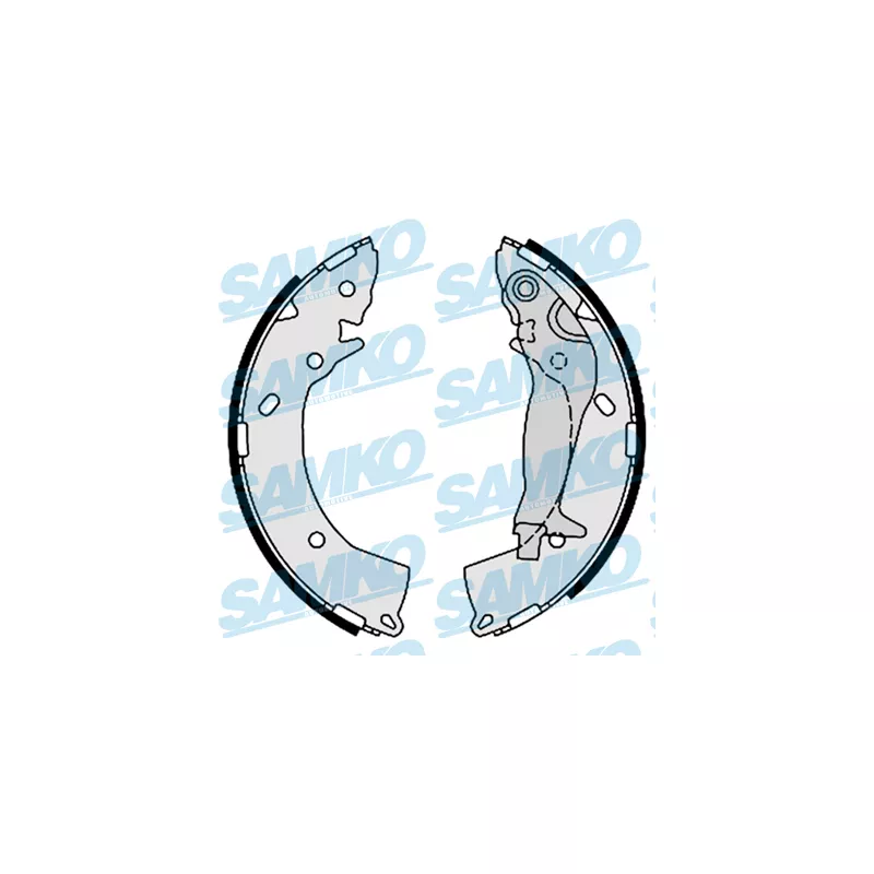 Jeu de mâchoires de frein SAMKO 88670