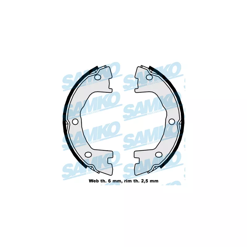 Jeu de mâchoires de frein, frein de stationnement SAMKO 89250