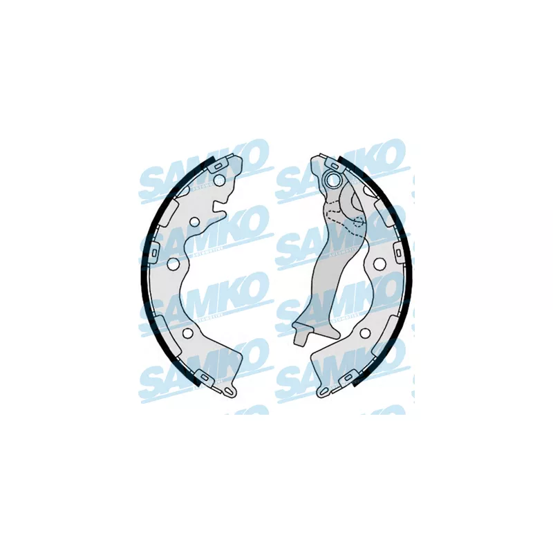 Jeu de mâchoires de frein SAMKO 89350