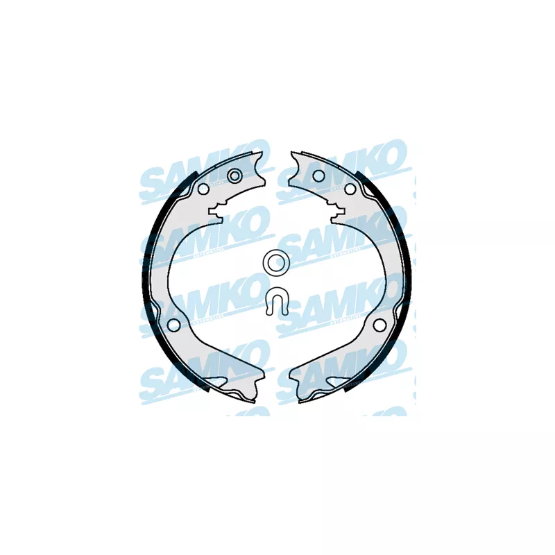Jeu de mâchoires de frein, frein de stationnement SAMKO 89580