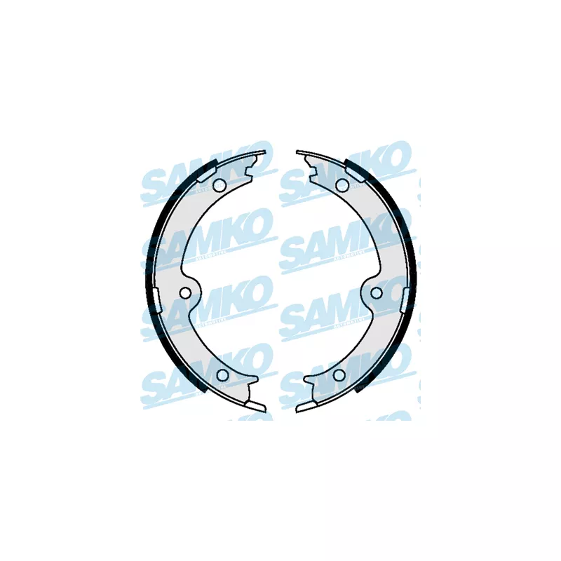 Jeu de mâchoires de frein, frein de stationnement SAMKO 89610