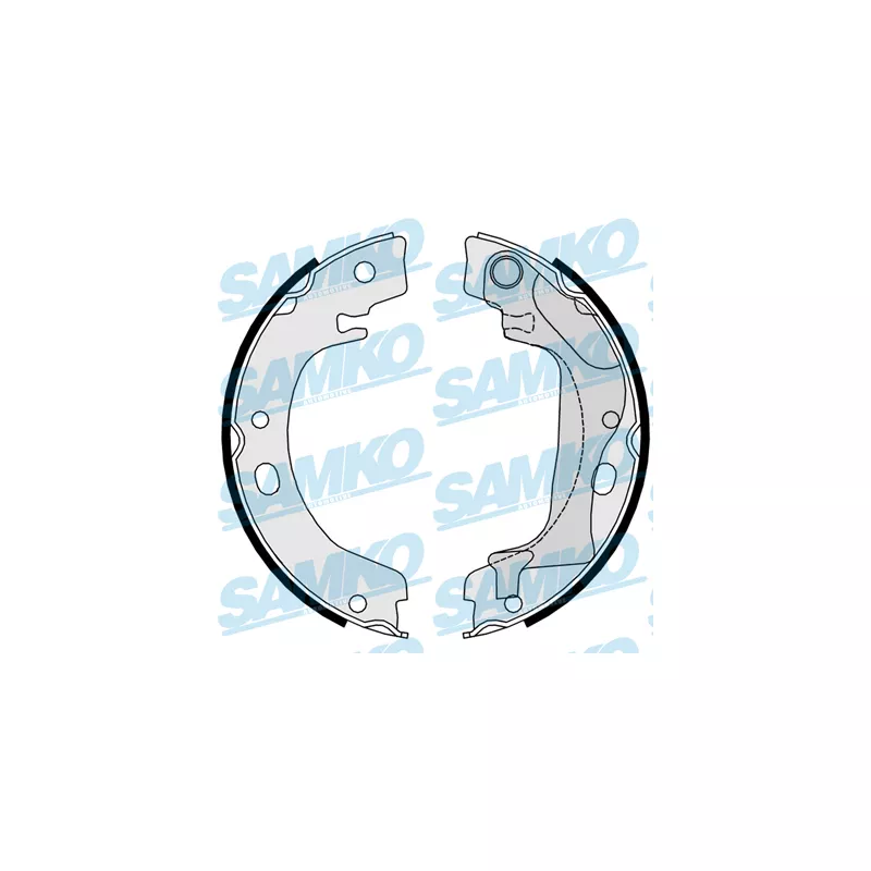 Jeu de mâchoires de frein, frein de stationnement SAMKO 89760