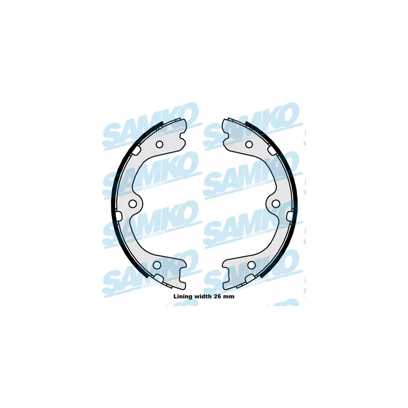 Jeu de mâchoires de frein, frein de stationnement SAMKO 89880