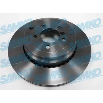 Jeu de 2 disques de frein arrière SAMKO A4017V