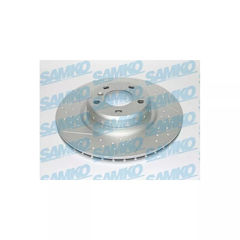 Jeu de 2 disques de frein arrière SAMKO B2104VBR