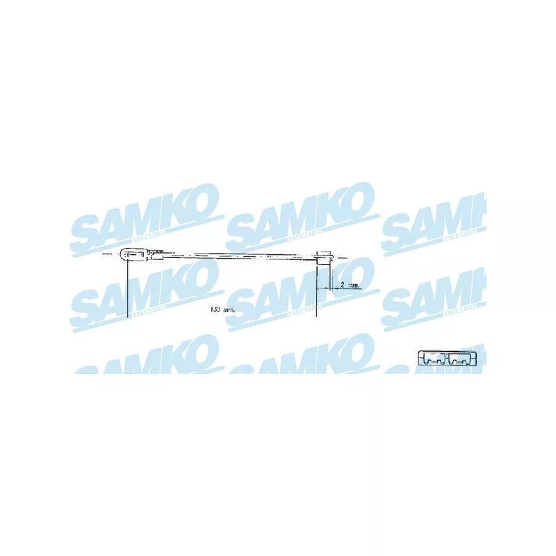 Tirette à câble, frein de stationnement SAMKO C0578B