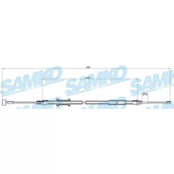 Tirette à câble, frein de stationnement SAMKO