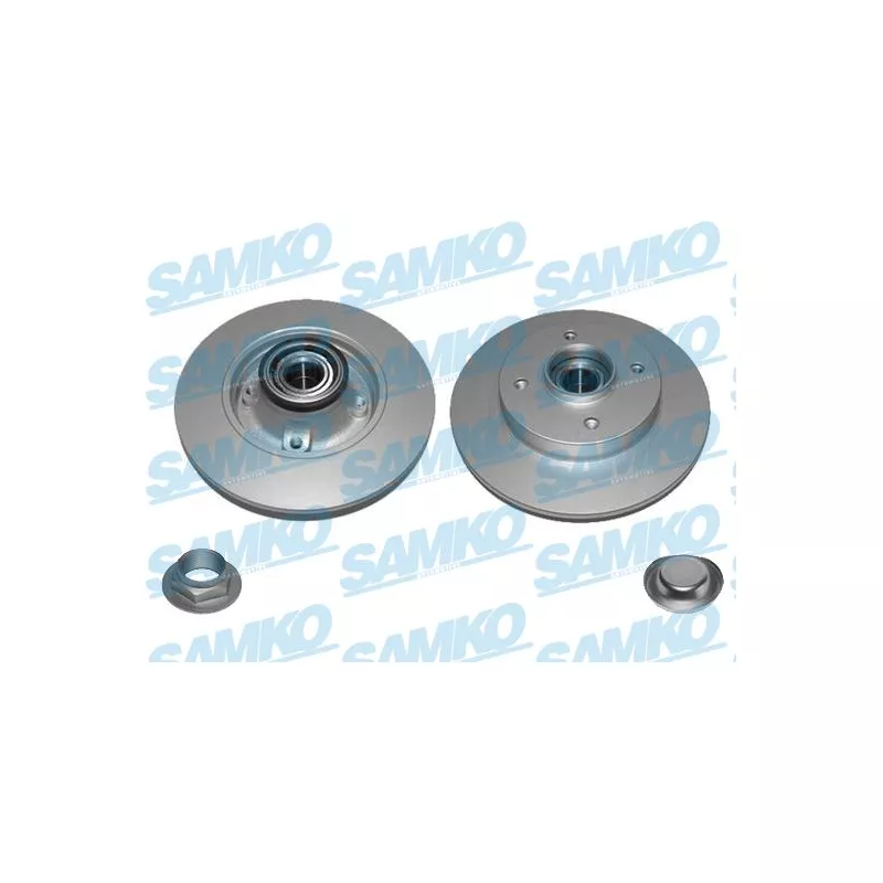 Jeu de 2 disques de frein arrière SAMKO C1013PRCA