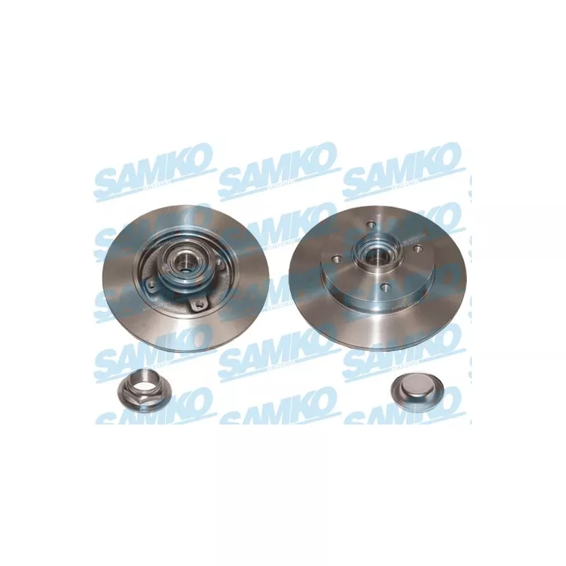 Jeu de 2 disques de frein arrière SAMKO C1036PCA