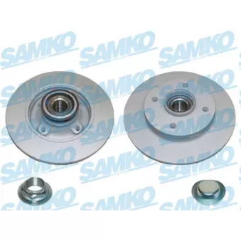 Jeu de 2 disques de frein arrière SAMKO C1036PRCA