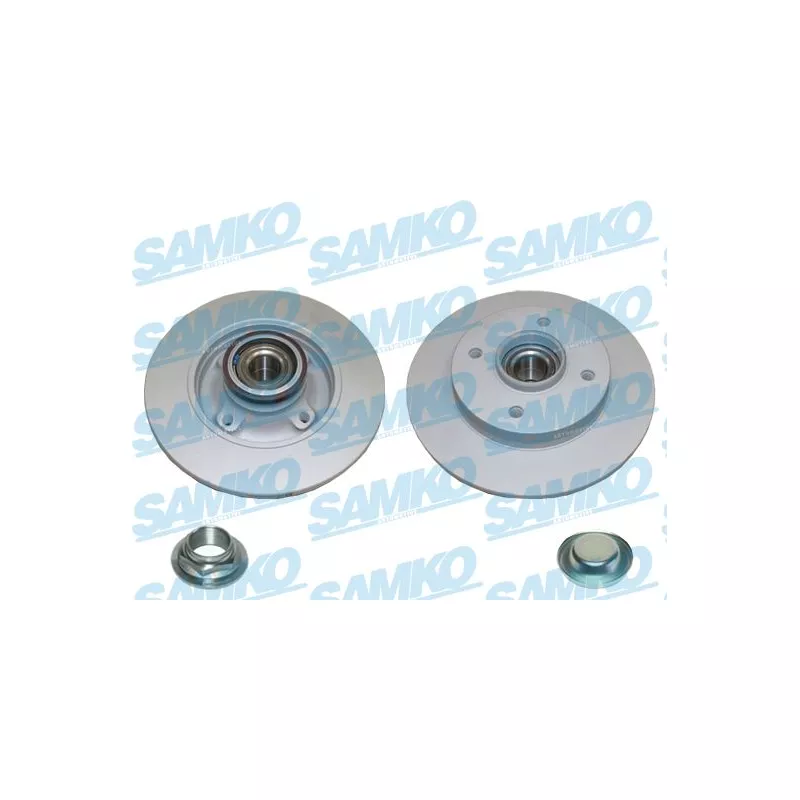 Jeu de 2 disques de frein arrière SAMKO C1036PRCA
