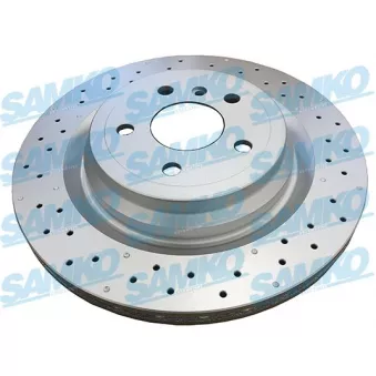 Jeu de 2 disques de frein arrière SAMKO