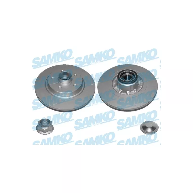 Jeu de 2 disques de frein arrière SAMKO R1033PRCA