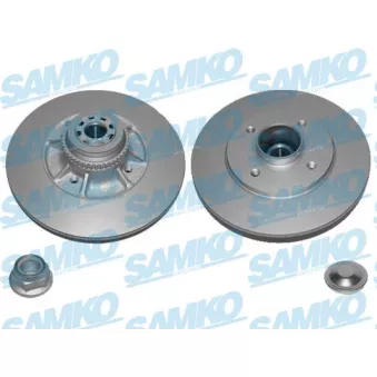 Jeu de 2 disques de frein arrière SAMKO R1035PRCA